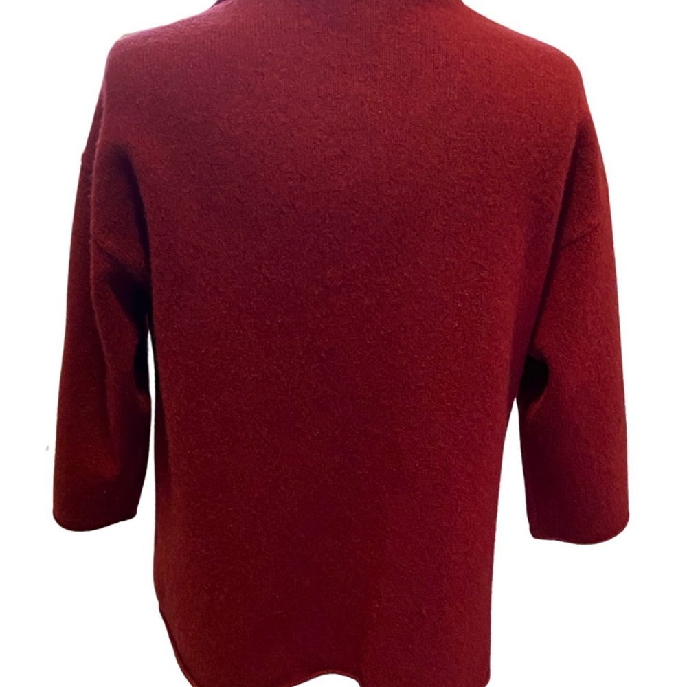 Eileen Fisher cashmere and wool one button swing jacket size PL - Picture 2 of 5
